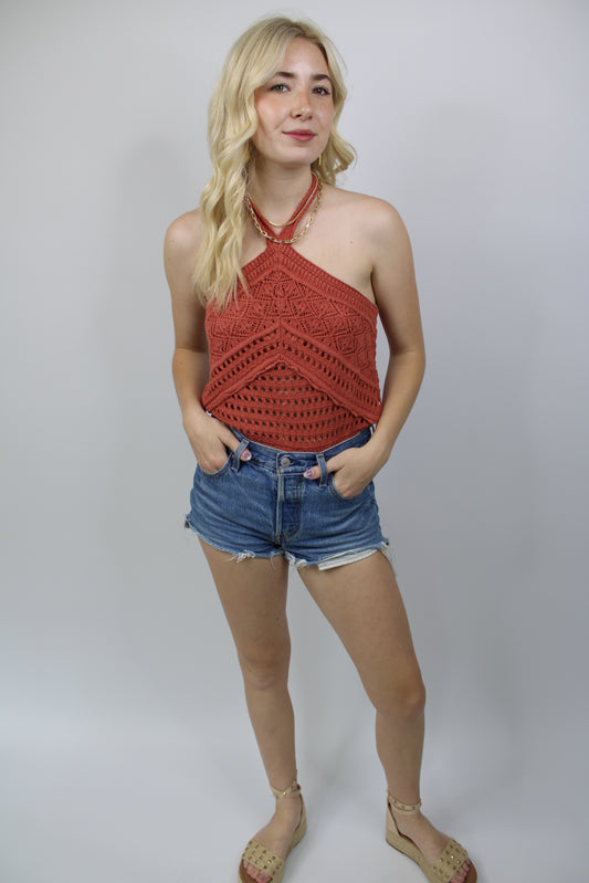 Summer Ready Crochet Halter Top