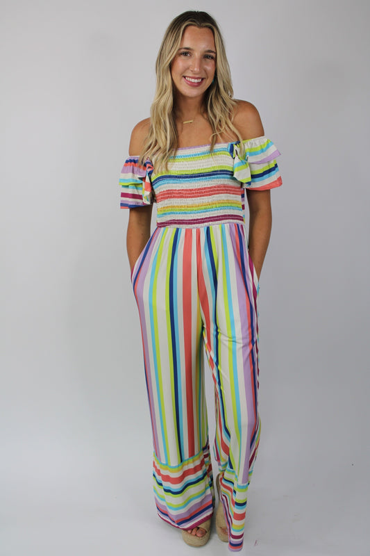 Striped Up Jumpsuit